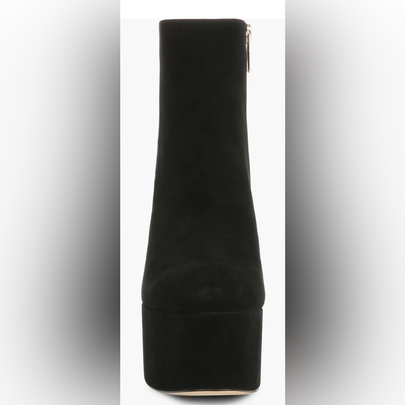 💕HOST PICK💕 SAM EDELMAN 🆕 Eli Platform Bootie. Black Suede Booties. Size 8. - Picture 4 of 9